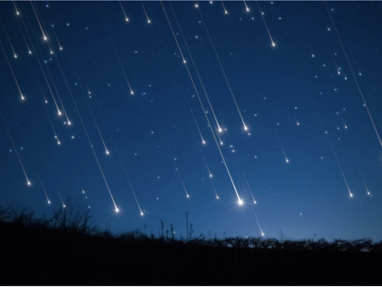 Geminids meteor shower night drive